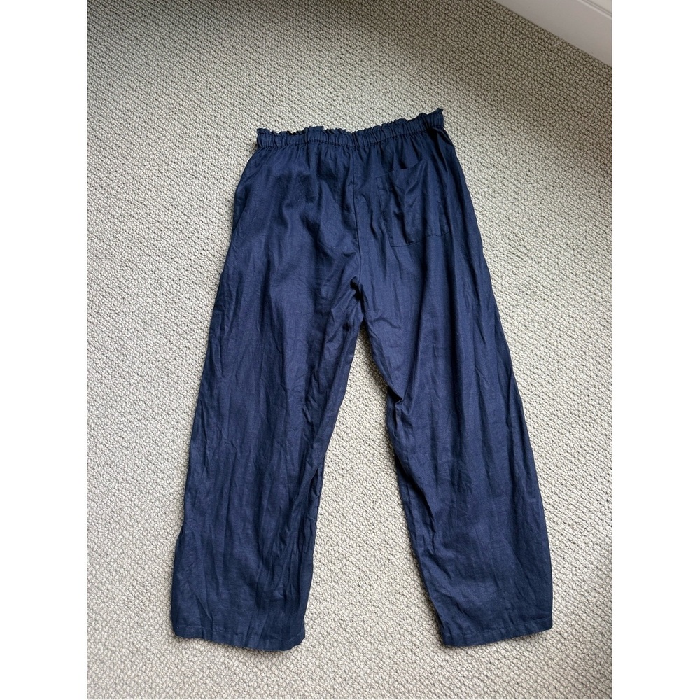 ☀️J. Crew - Navy Soleil 100% Linen Pants - LP